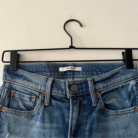 GRLFRND Joan Crop Flare Jeans In Magnetic Wash - Picture 5 of 10